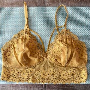 Gorgeous Gold Lace Bralette